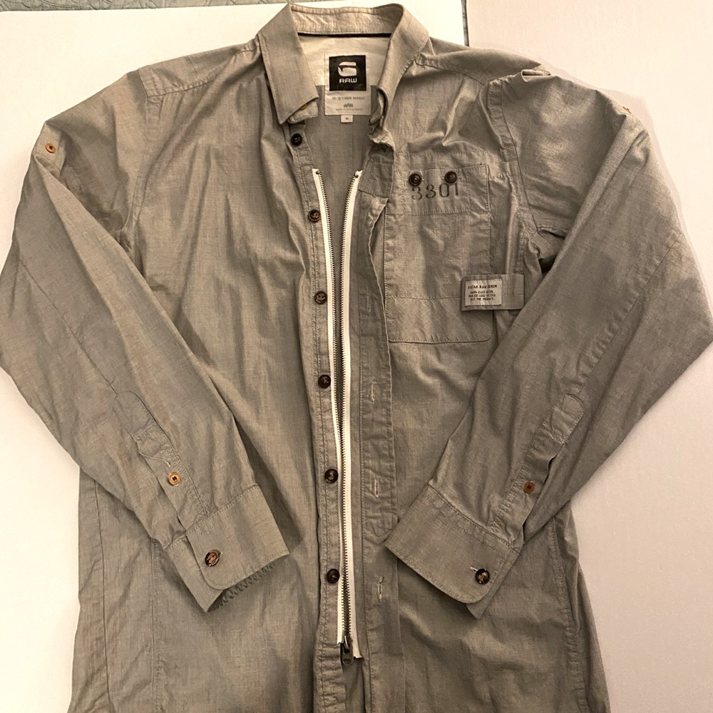 G-STAR RAW Denim 3301 Long Sleeve Shirt Slim Fit M